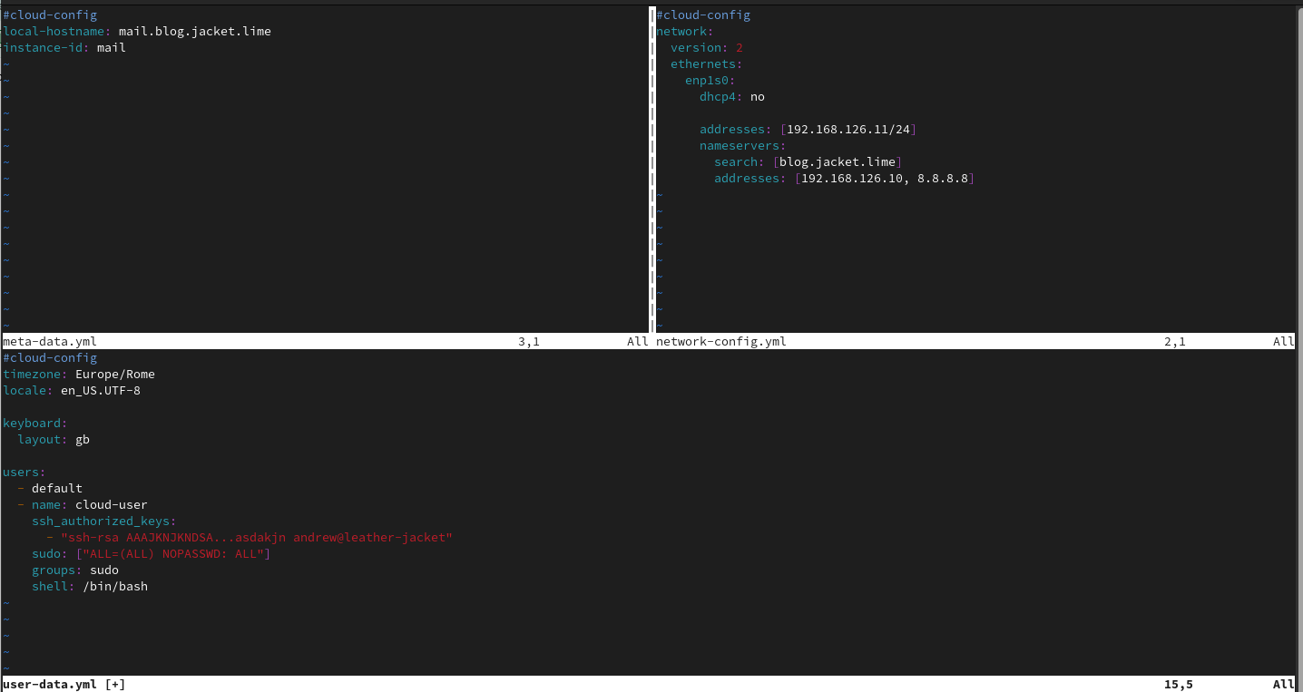 cloud-init files