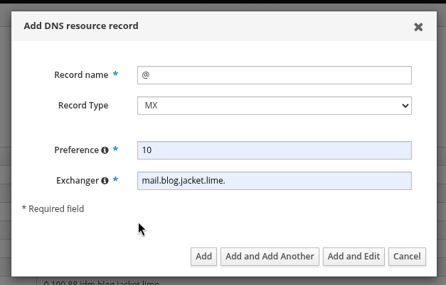dns MX record for the whole domain